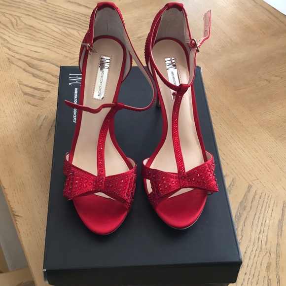 INC International Concepts Shoes - INC evening stiletto high heeled sandal shoes